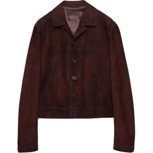PRADA Suede Blouson Jacket