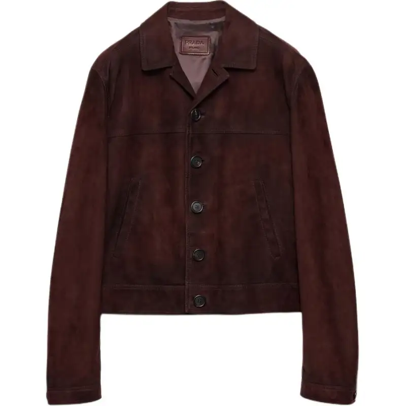 PRADA Suede Blouson Jacket