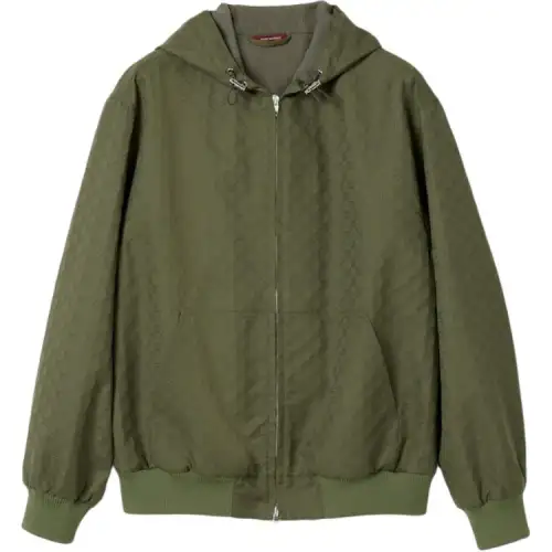 GUCCI Gg Cotton Ripstop Hooded Jacket