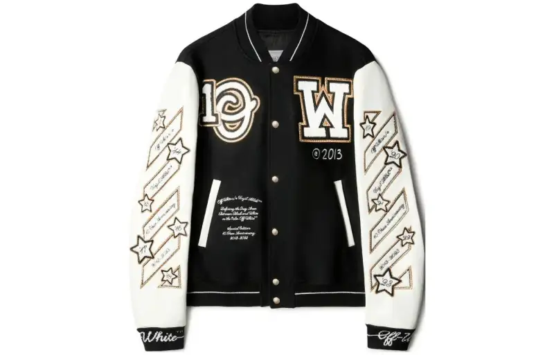 OFF-WHITE Logic varsity jacket