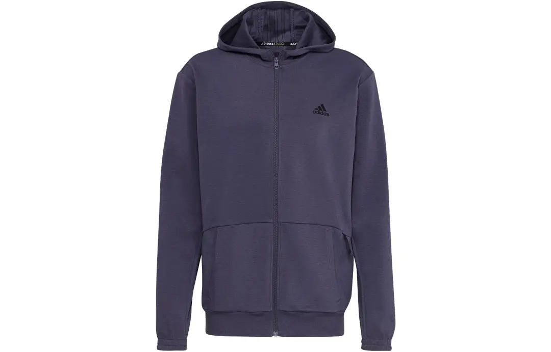 Adidas AEROREADY Yoga Full Zip Hoodie Jackets & Coats Men's Dark Navy Blue