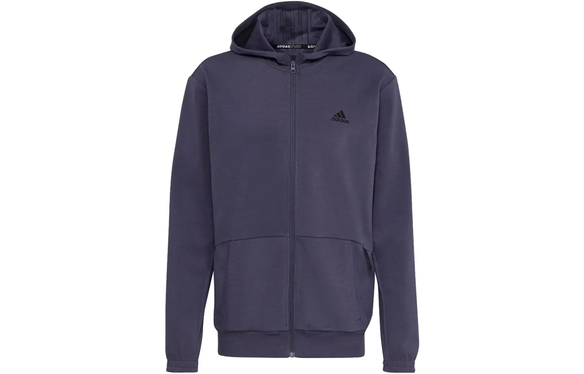 Adidas AEROREADY Yoga Full Zip Hoodie Jackets & Coats Men's Dark Navy Blue