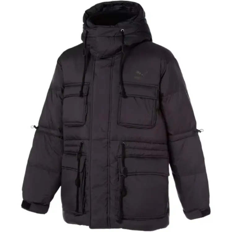 PUMA Jackets Unisex Black Hooded Moderate Workwear