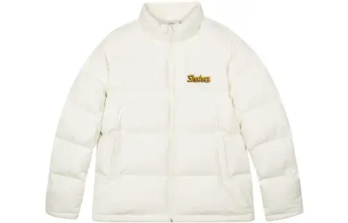 Skechers Colorful Down Jacket Unisex Marshmallow White