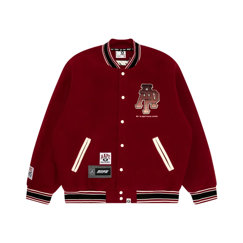 Aape logo varsity jacket