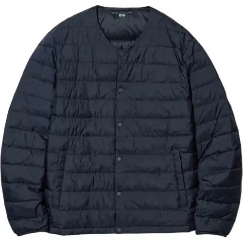 UNIQLO Down Jacket Men's Deep Sea Blue