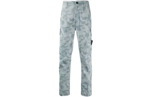 STONE ISLAND Cargo Pants Men's Blue Moderate