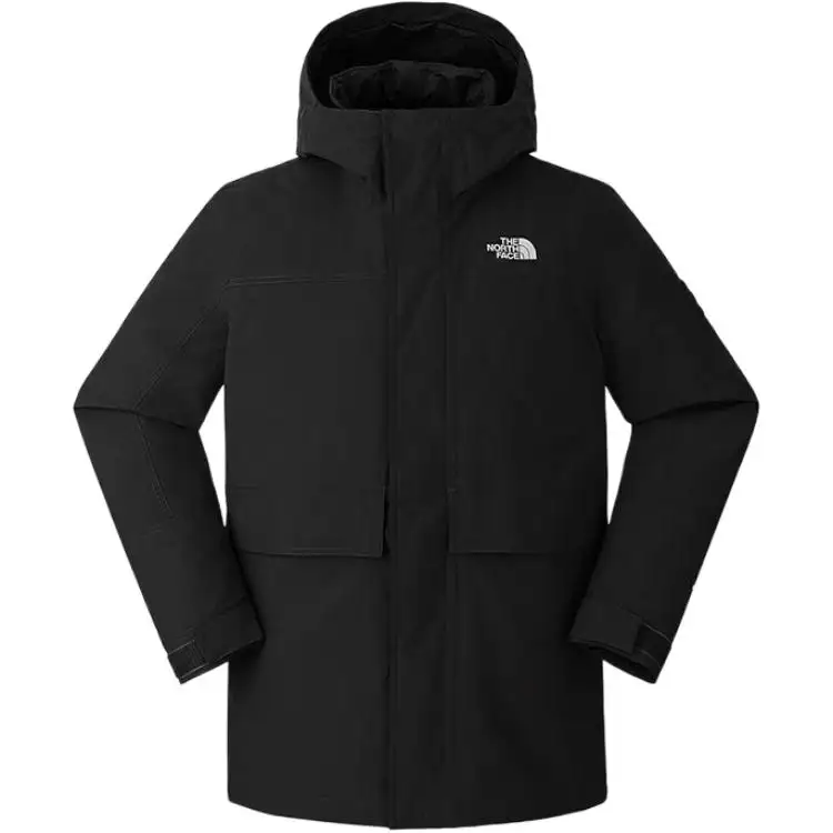 THE NORTH FACE Waterproof Windproof Thermal Insulation Rainproof Windbreaker Jacket Men's Cosmic Black