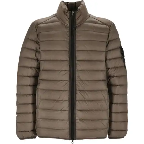 STONE ISLAND Zip Up High Neck Padded Jacket