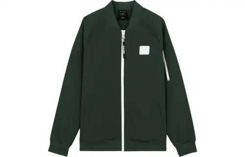 Skechers Baseball Jerseys Men's Manor Green Baseball Collar Moderate Straight Fit