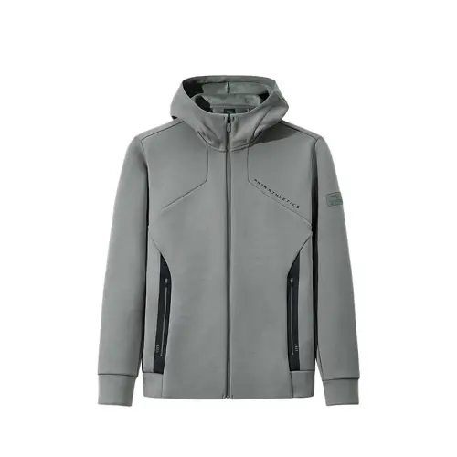 Anta Variety Training Collection Solid Color Zippers Hooded Comfortable And Breathable Fleece Lined Thermal