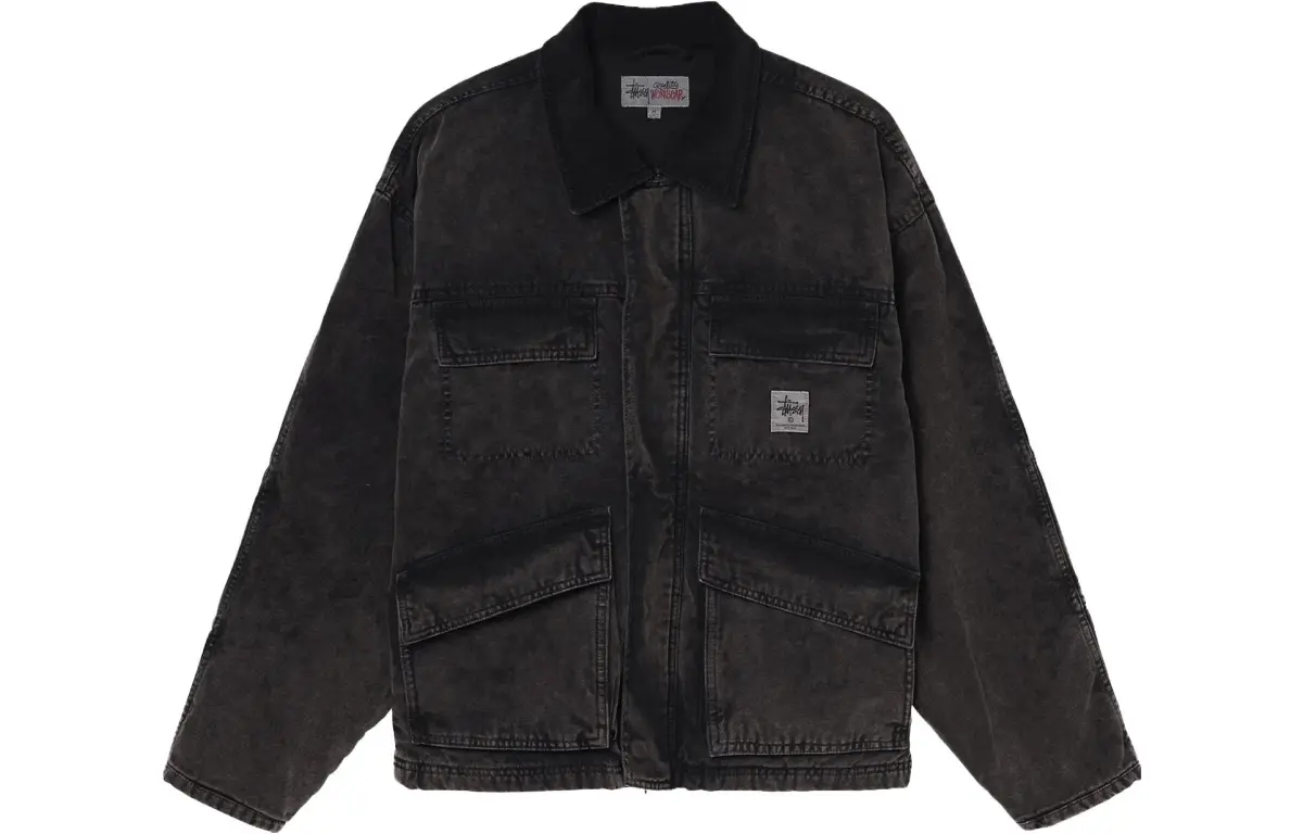 Stussy Distressed Canvas Shop Jacket
