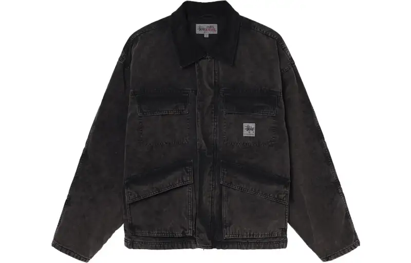 Stussy Distressed Canvas Shop Jacket