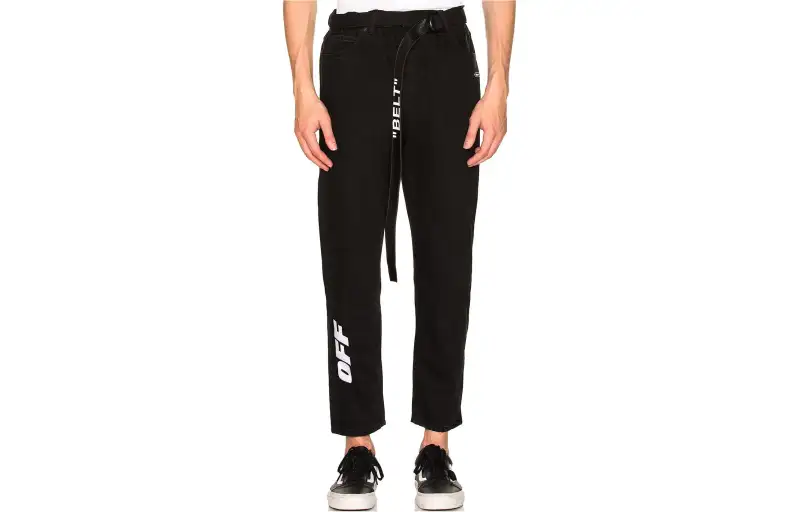 OFF WHITE Jeans, Slim Fit Men's Black
