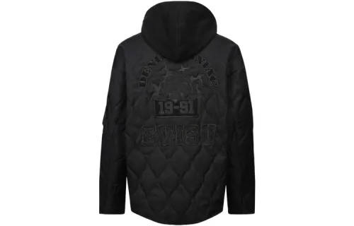 EVISU Jackets Men's Black Hooded Moderate Other