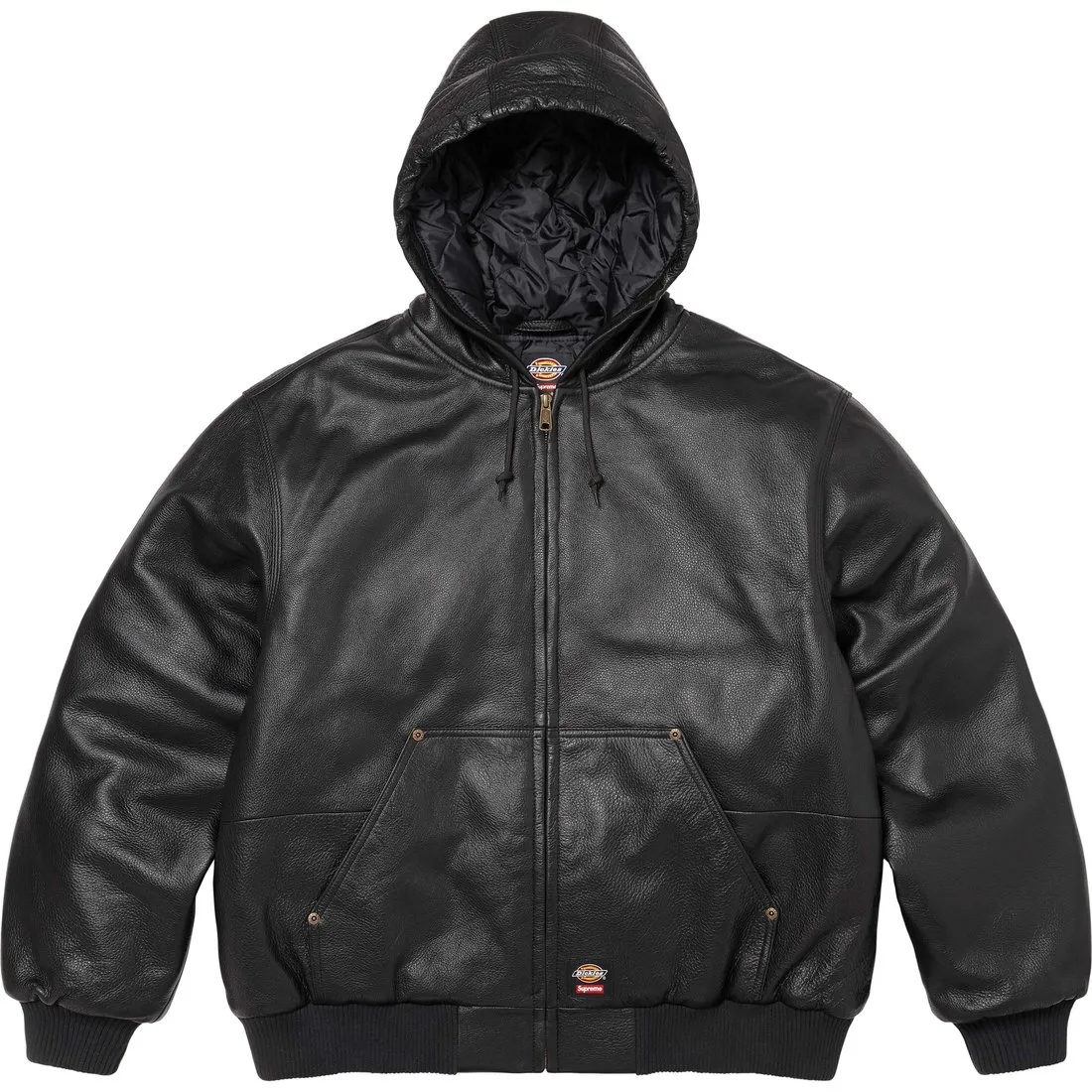 Supreme Dickies Hooded Leather Work Jacket