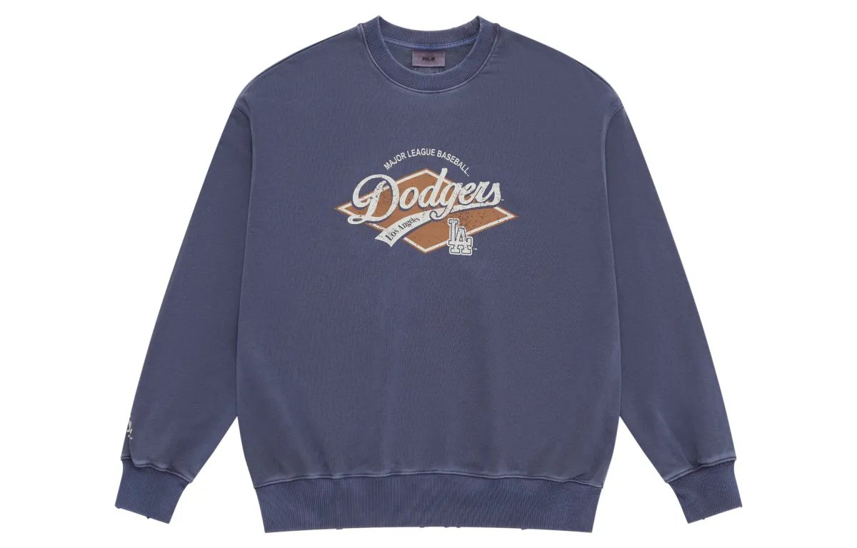 MLB Preppy Style Collection Los Angeles Dodgers SS25 Sweatshirt Unisex Indigo