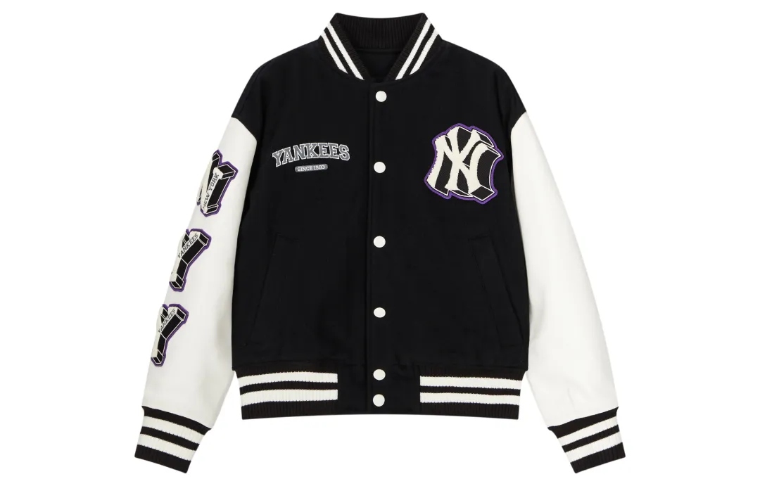 MLB Baseball Jacket Unisex Black