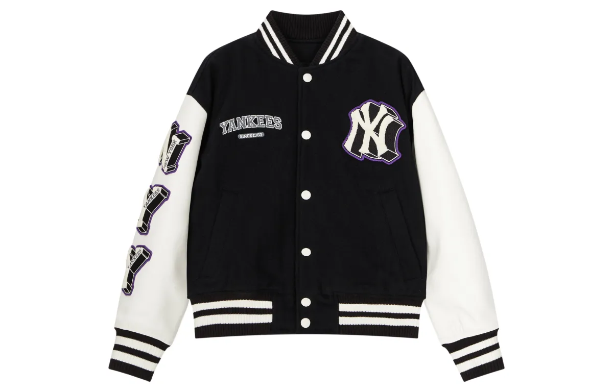 MLB Baseball Jacket Unisex Black