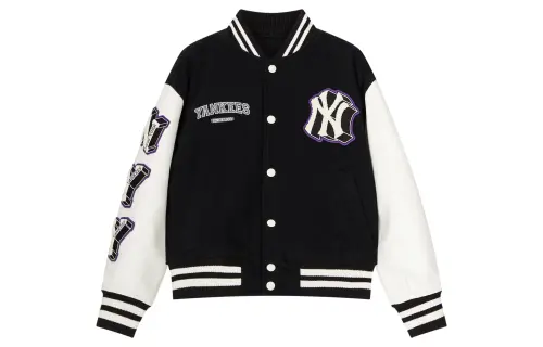 MLB Baseball Jacket Unisex Black