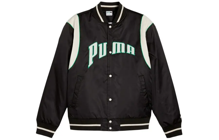 PUMA Baseball Jacket Unisex Black