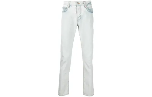 OFF-WHITE Diagonal Print Slim-Fit Jeans