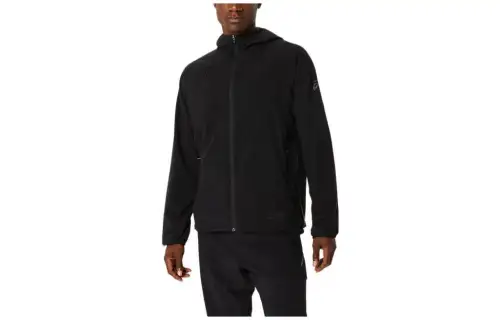 ASICS Jackets Men's Black Hooded Moderate Other