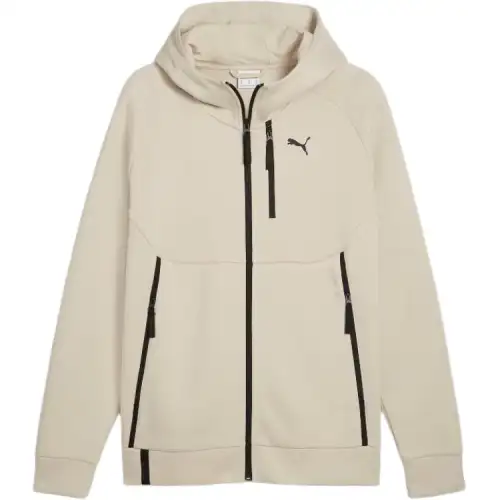 PUMA Full Zip Hoodie Jackets & Coats Men's Ecru
