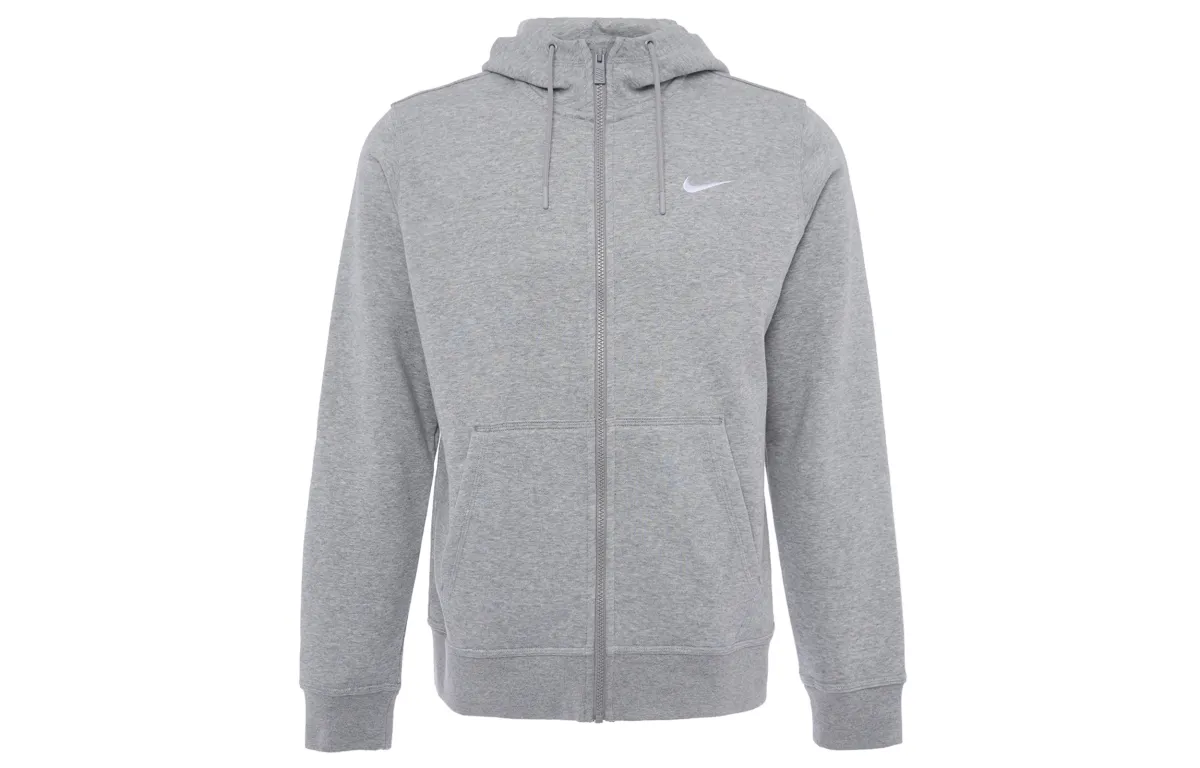 Nike Sports Life Collection Fleece Lined Thermal Hooded Athleisure Jackets & Coats Men's Gray