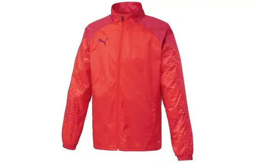 PUMA Jackets Men's Red Stand Collar Moderate Other