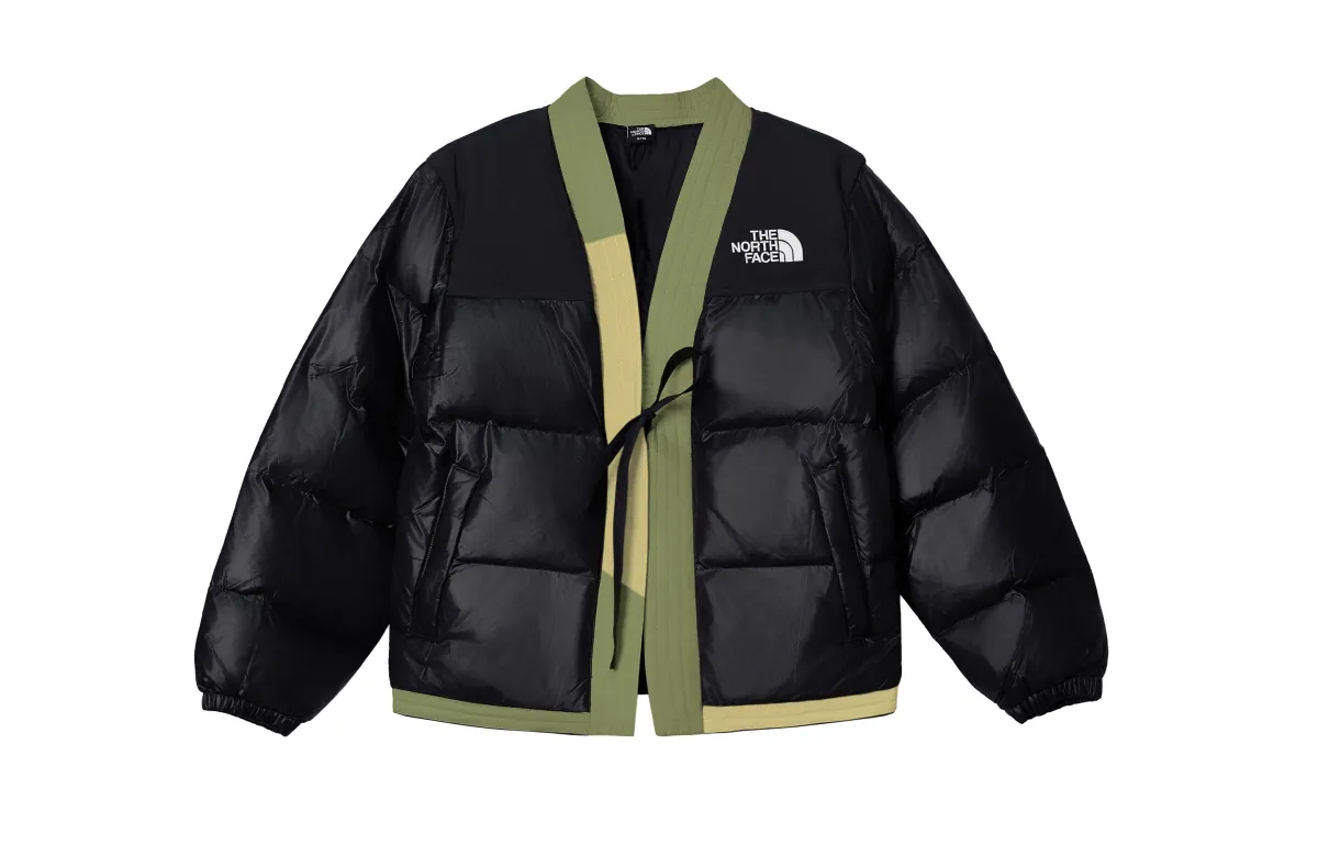 THE NORTH FACE Nuptse Jackets & Coats Men's Black Yellow Green