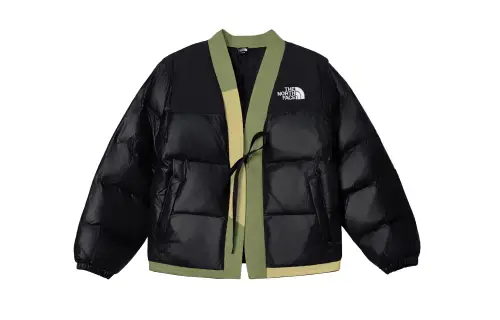 THE NORTH FACE Nuptse Jackets & Coats Men's Black Yellow Green