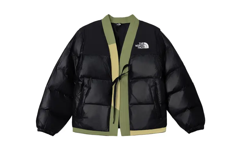 THE NORTH FACE Nuptse Jackets & Coats Men's Black Yellow Green