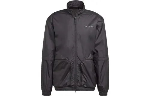 Adidas Originals Jackets Men's Black Stand Collar Moderate Other
