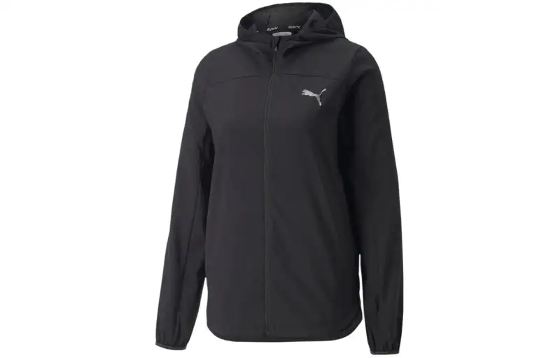 PUMA Jackets Men's Black Hooded Moderate Other