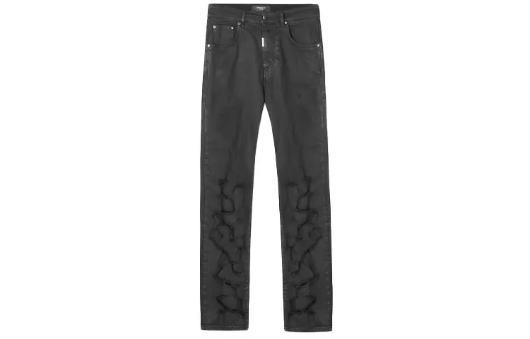 REPRESENT Jeans Men's Black Moderate Straight Fit Pants