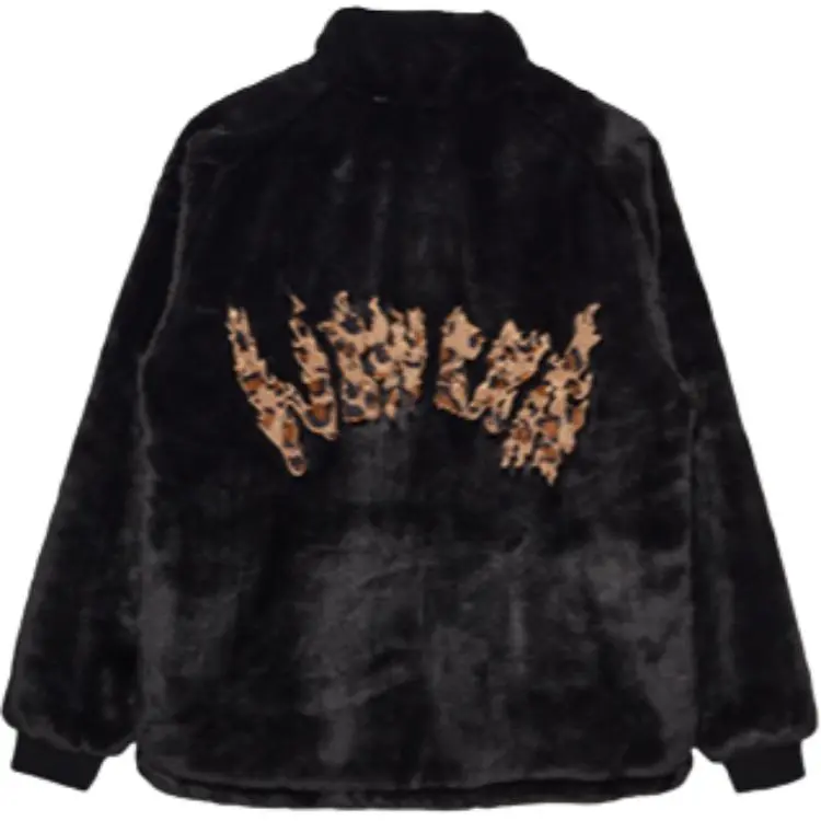 New Era Velvet feel Coat Unisex Black