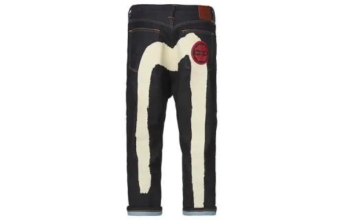 EVISU Jeans Men's Denim Blue Moderate Tapered Pants