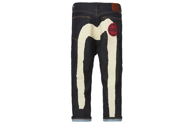 EVISU Jeans Men's Denim Blue Moderate Tapered Pants