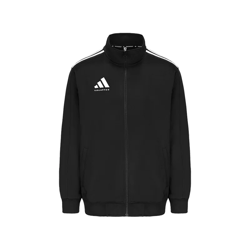 Adidas Taekwondo Jackets & Coats Men's Black With White Stripes