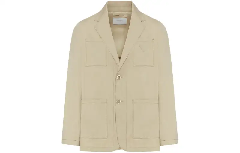 PRADA Triangle patch Shirt Jacket