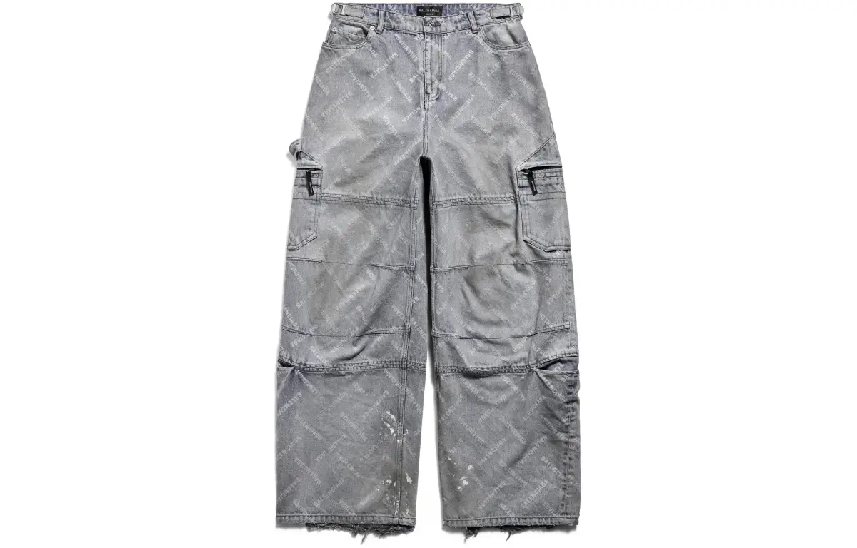 Balenciaga Denim Cargo Pants