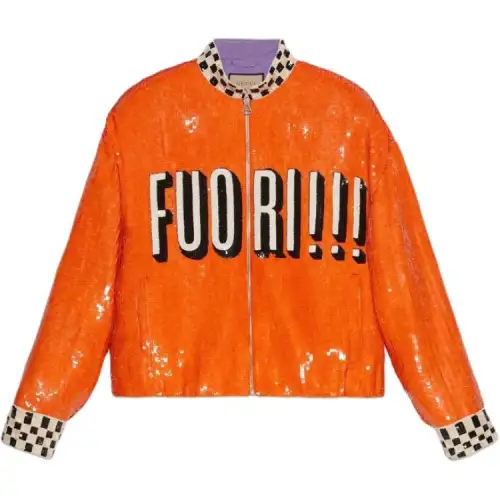 GUCCI Jackets & Coats Men's Orange