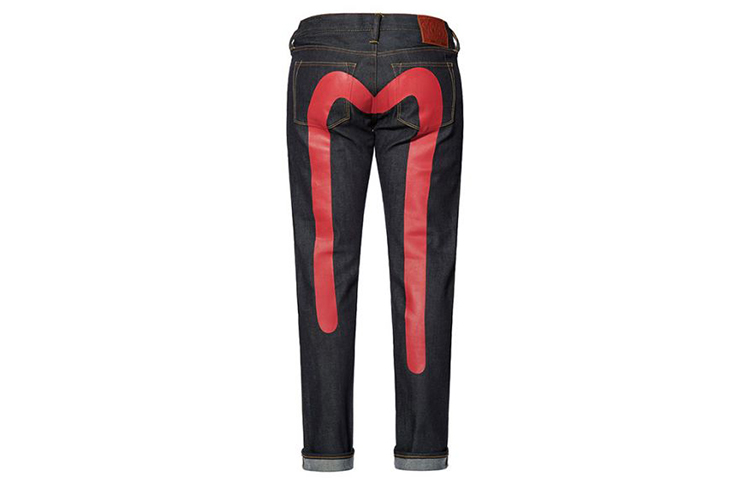 EVISU Slim Fit Pants Jeans Men's Denim Blue