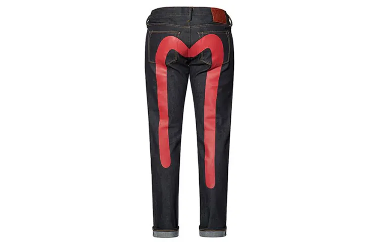 EVISU Slim Fit Pants Jeans Men's Denim Blue