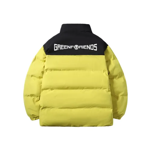 GF Puffer Jackets Unisex Stand Collar Thickened Padded Puffer Jacket