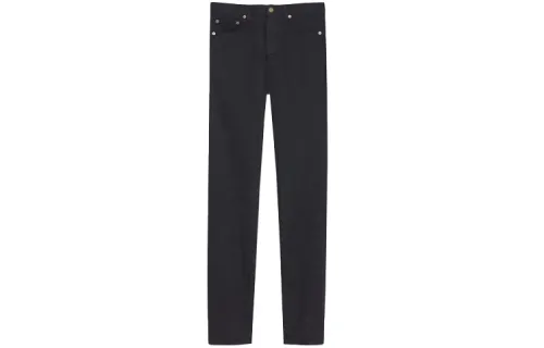 SAINT LAURENT Jeans Men's Black Moderate Slim Fit Pants