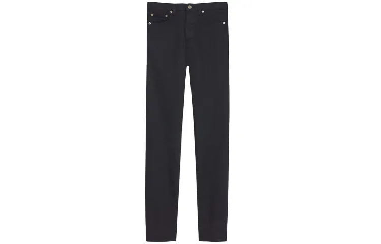SAINT LAURENT Jeans Men's Black Moderate Slim Fit Pants