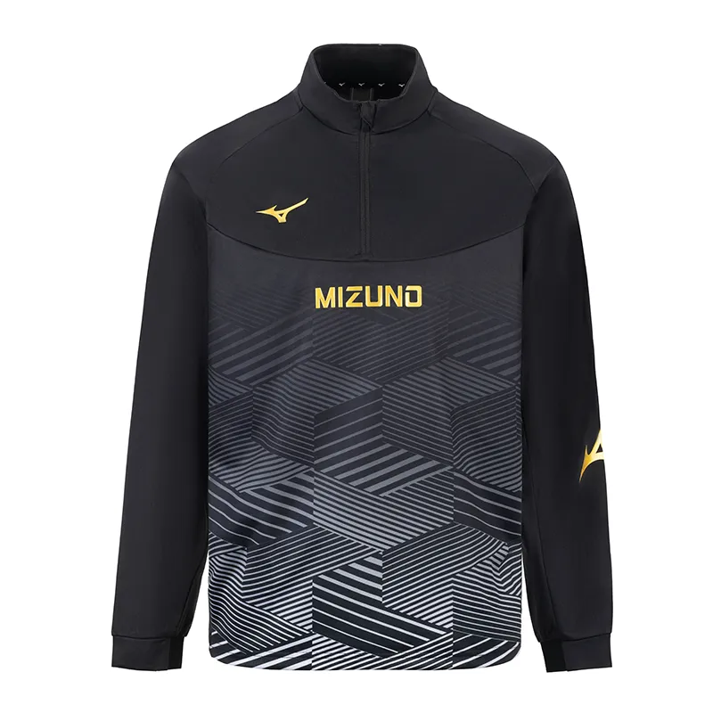 Mizuno Sweatshirt Unisex Black Gold