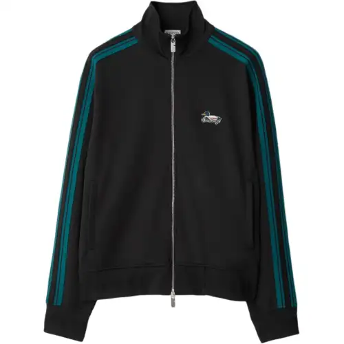 Burberry Logo Embroidered Zipped Sports Jacket